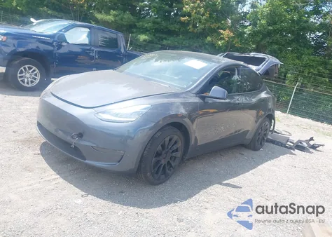 2020 Tesla Model Y Long Range Dual Motor All-Wheel Drive из США, поврежденный, VIN 5YJYGDEEXLF051361